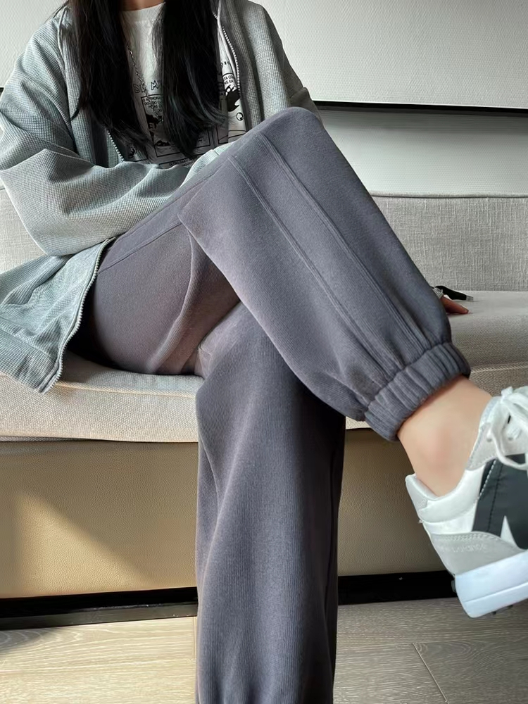 【运费险】今日半价~加绒卫裤女