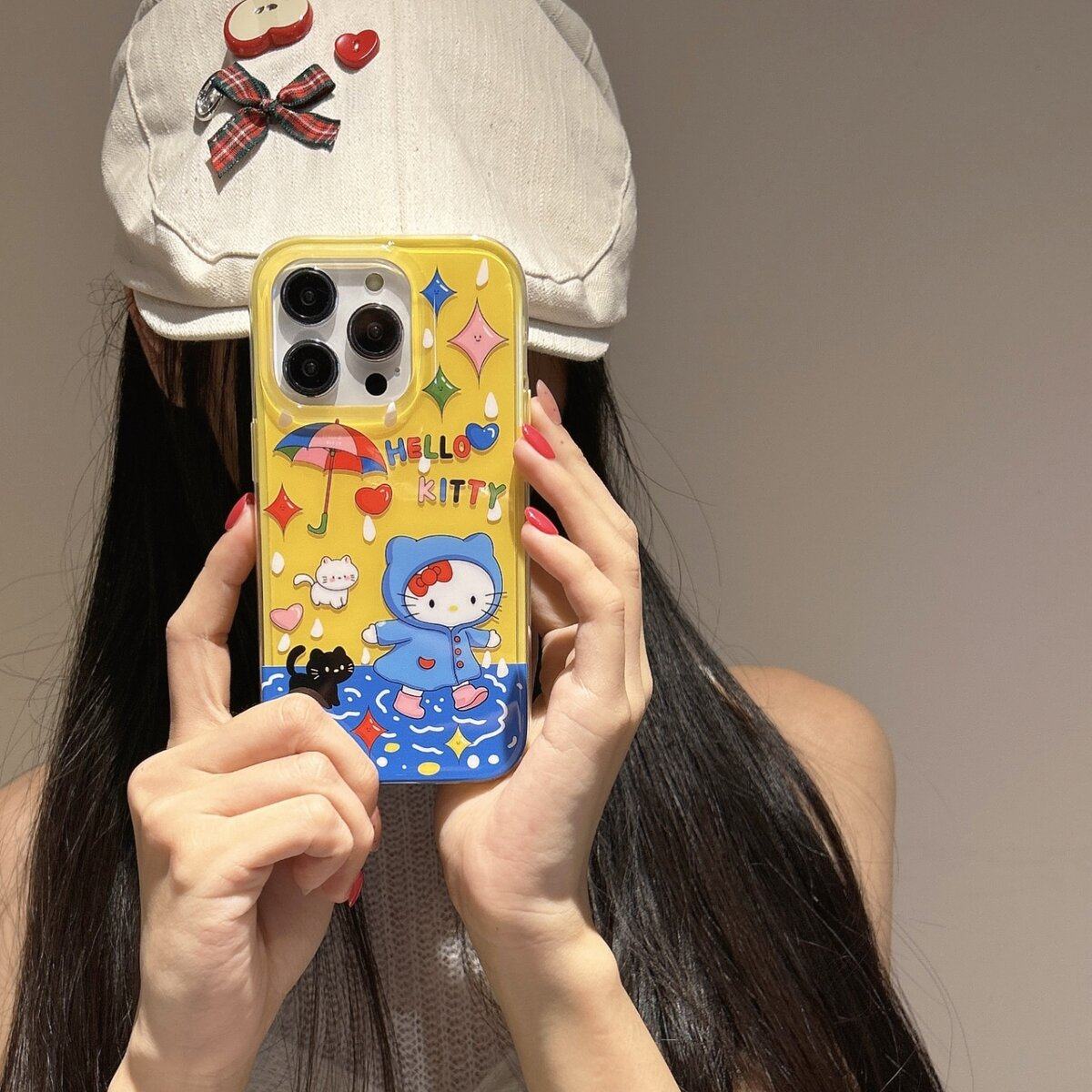 蓝雨衣kt猫二合一双面适用苹果15promax手机壳简约16promax新款防摔14promax保护套创意高级感,3C数码配件,手机保护套/壳,淘宝优惠券,粉丝福利购,淘宝优惠卷