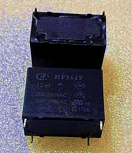 HF161F 宏发继电器货 HF161F-12-H 20A/250VAC 四脚 12V