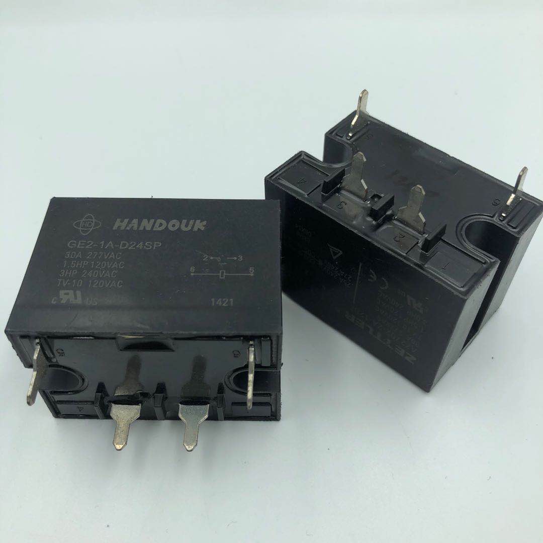 HANDOUK继电器 GE2-1A-DC24SP 24VDC 四脚30A/277VAC