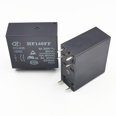 HF140FF-012-2HS宏发继电器12VDC两组常开6脚10A250VAC JZX-140FF