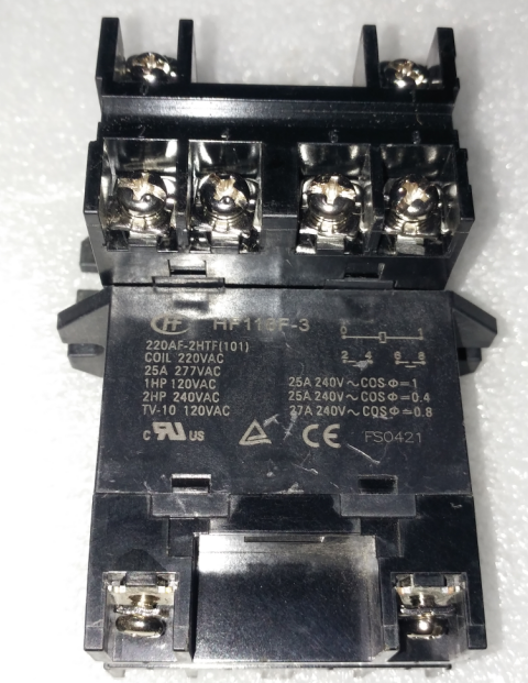 HF116F-3 宏发继电器 HF116F-3 220AF-2HTF