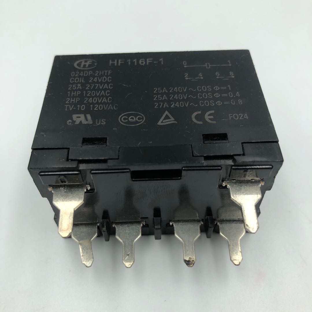 宏发继电器 HF116F-1 024DP-2HTP 24VDC 六脚25A/277VAC