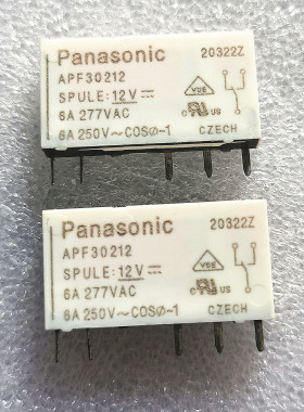 Panasonic/松下继电器 APF30224 24V 全新进口现货 APF30212 12V