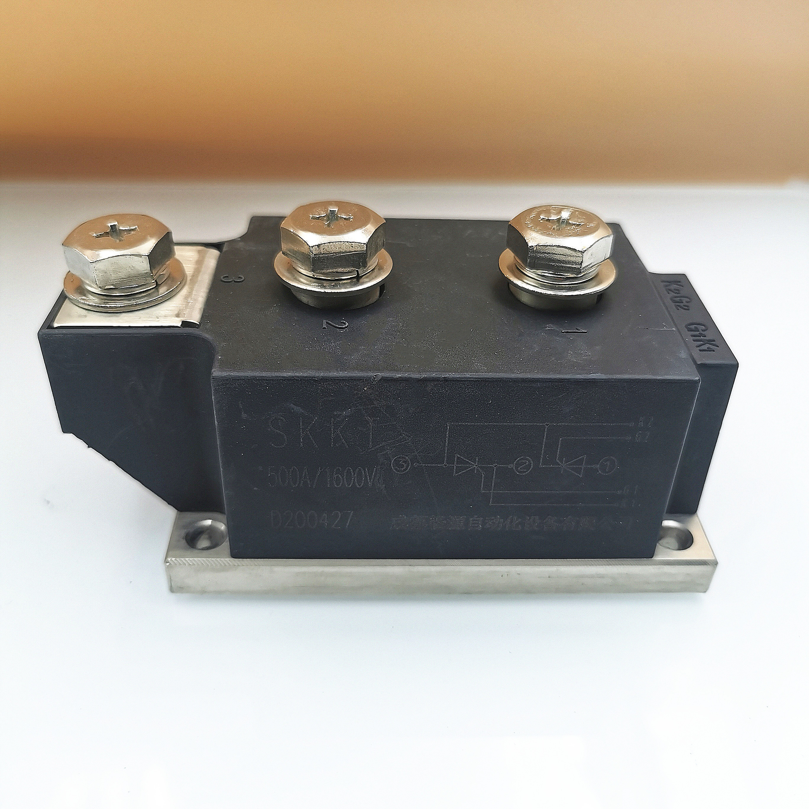 D200427  SKKT 可控硅半控混合模块 500A/1600V K2G2 G1K1 拆机件