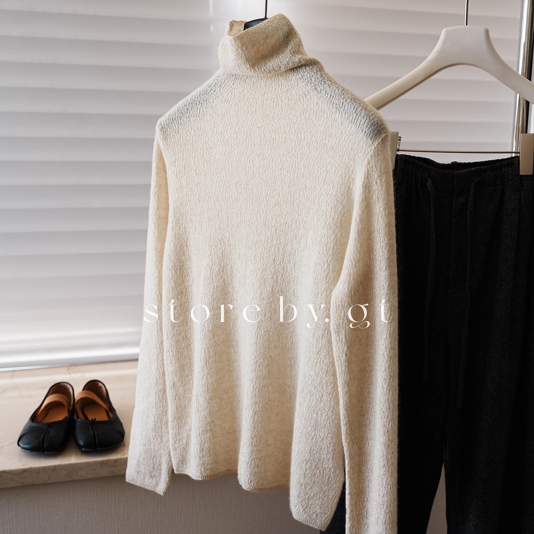 100%羊绒自由高领打底衫