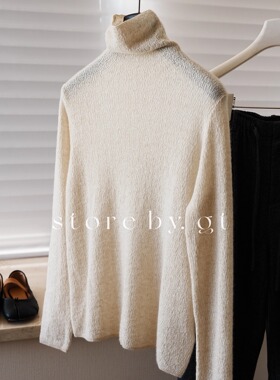 100%羊绒自由高领打底衫 极简ROW风百搭亲肤柔软舒适保暖羊绒衫