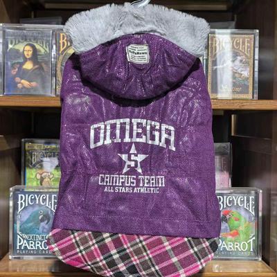 宠物薄棉连帽棉衣狗狗衣服秋冬