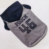 断码 衣长45cm外贸宠物连帽卫衣内里薄绒中型犬柯基柴犬狗狗衣服