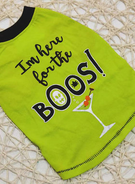 外贸绿色无袖T恤狗狗衣服夏装夏款泰迪比熊博美幼犬猫衣服雪纳瑞