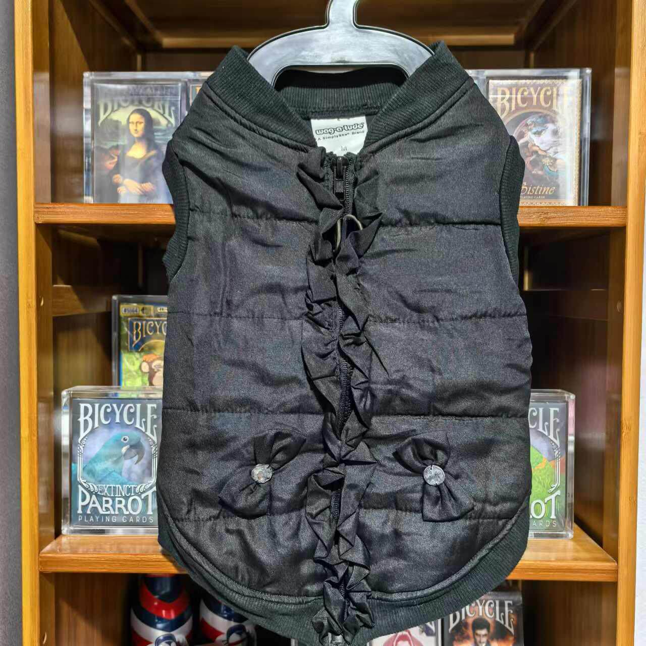 外贸宠物薄棉马甲带牵引环扣狗狗衣服秋冬装泰迪比熊小鹿柯基柴犬