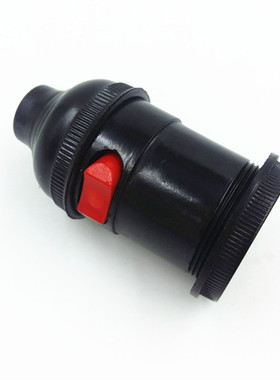 E27加厚螺口工作灯头 带开关管接车床机床灯头  台灯吊灯头灯座