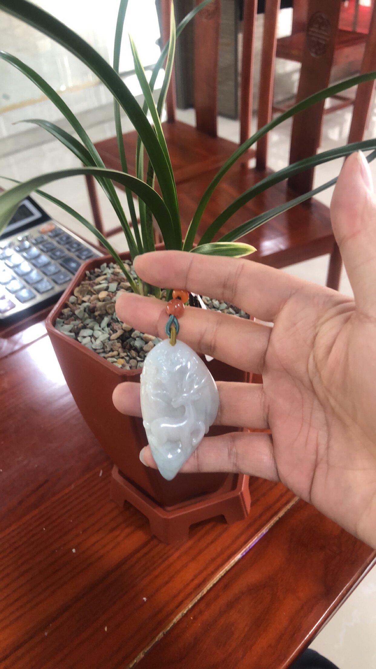 盛玉翡翠细糯随型带底色一路有你吊坠纯天然缅甸a货翡翠男女包挂