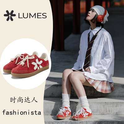 路觅斯复古德训鞋女春夏透气百搭
