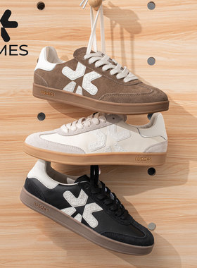 LUMES&YHGM复古轻便德训鞋女2026春季新款软底运动鞋休闲阿甘鞋男