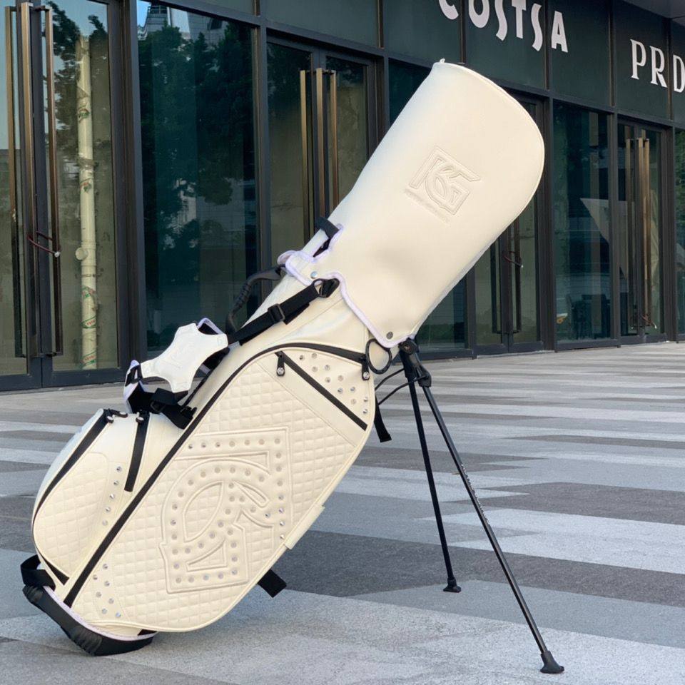 琉球RG白色支架包 时尚潮牌球包 高尔夫球包 双色透明帽 球包
