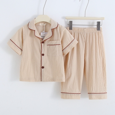 空调房全棉家居服日系夏季薄款