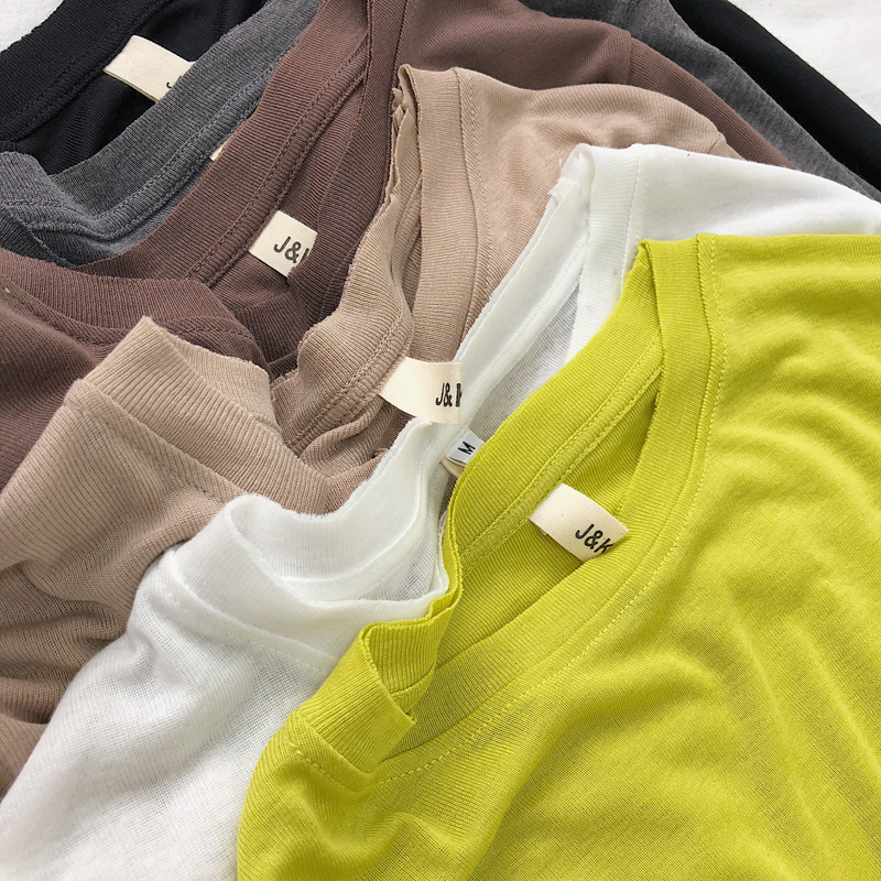 春秋基础款长袖t恤好穿舒适薄款