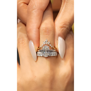 河南培育钻石工厂 婚戒钻戒求婚戒指铂金k金戒托支持来图定制