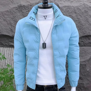羽绒服轻薄痞帅时尚 冬季 高级感男士 韩版 保暖棉衣 外套男立领新款