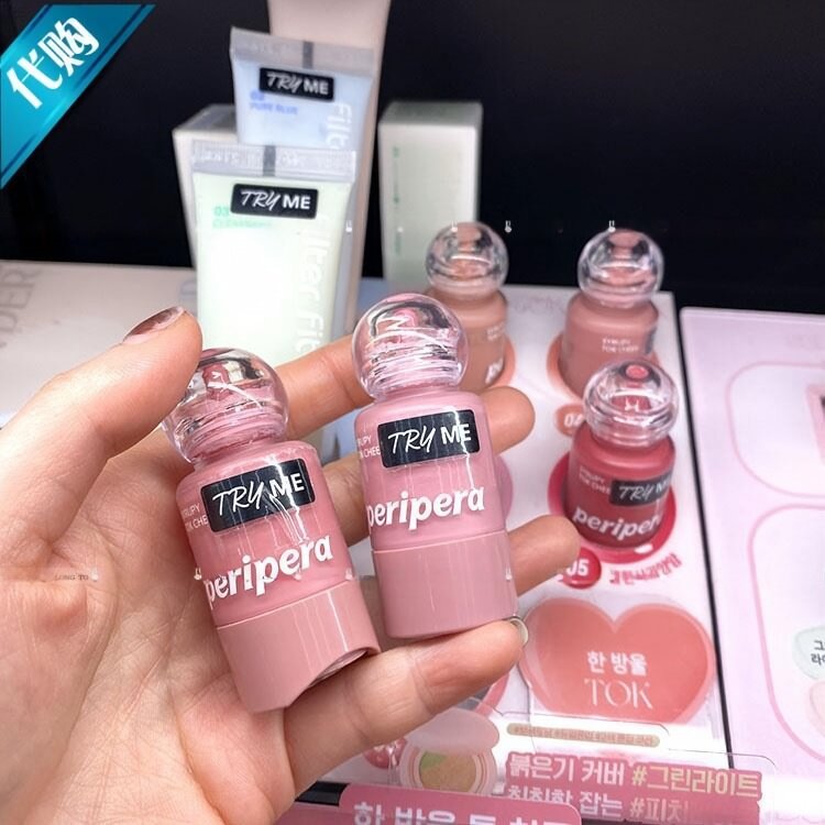韩国Peripera()SYRUPY TOK CHEEK活力保湿腮红液