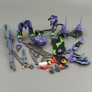 正版 万代 Q版EVA新世纪福音战士 NX十三号机 二初号机模型配件