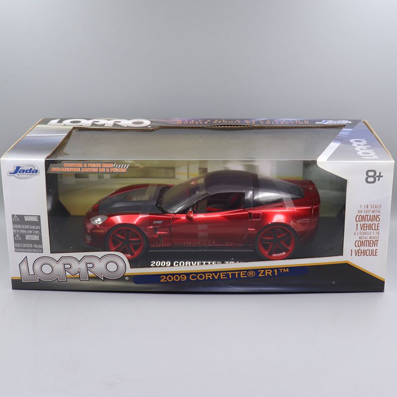 现货正版JADA 1/18 雪佛兰科尔维特2009ZR1 跑车合金仿真汽车模型