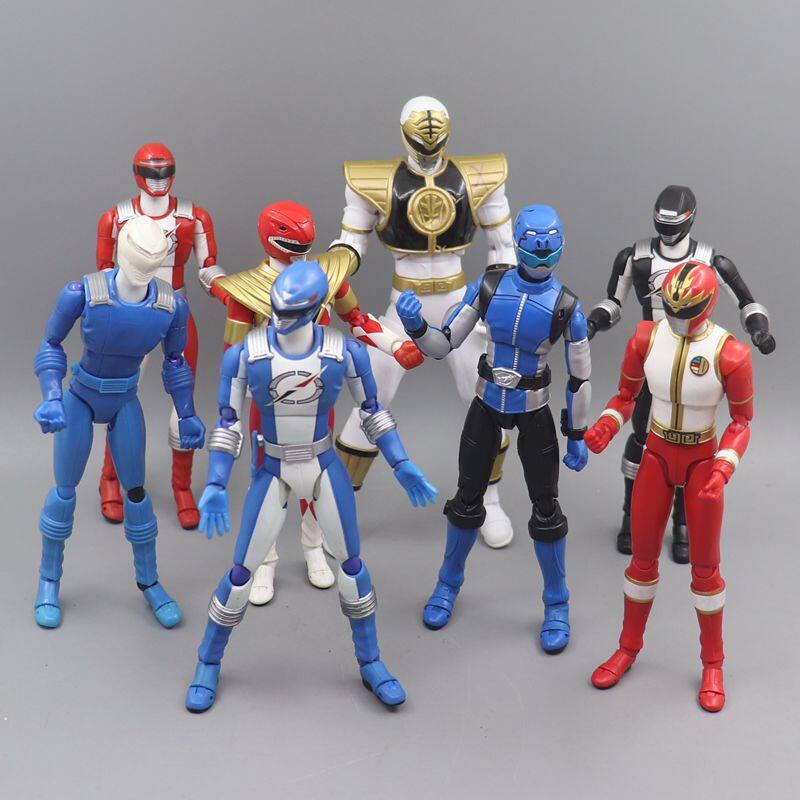 正版 Bandai/万代 SHF 超级 五星 轰轰战队 白战士可动 手办 散货