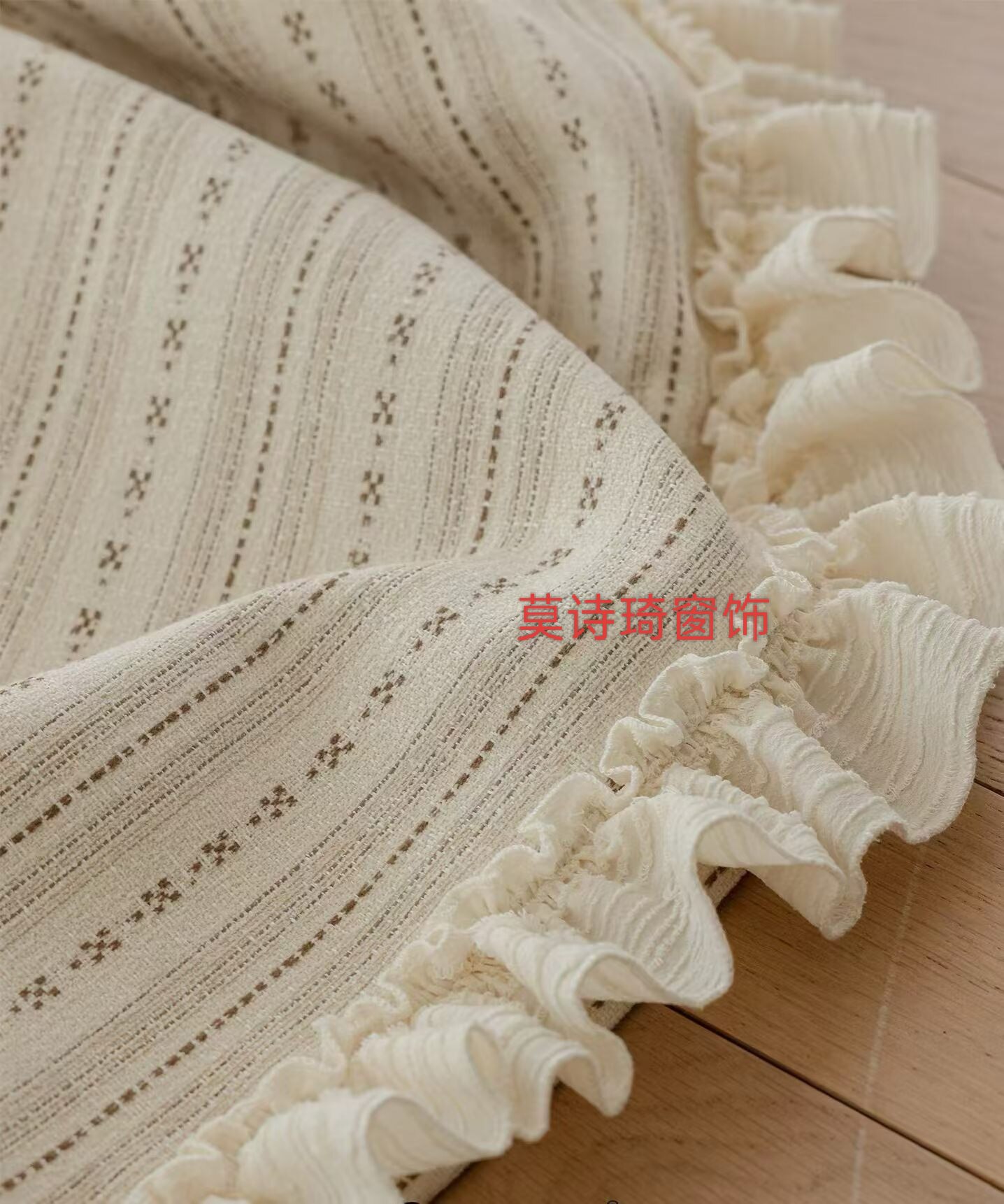 窗帘花边装饰辅料法式奶油风点缀侧边拼接布艺服装衣领蕾丝纱边图片