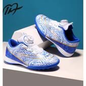 C罗旋转扣儿童足球鞋 小学生男碎钉TF魔术贴人造草防滑透气女训练