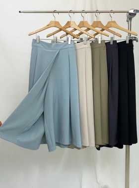 韩国东大门代购2025春夏新品Neutra 松紧腰气质裙裤