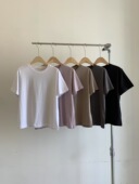 merry HOUSE 韩国东大门2025秋冬新品 OF新夫舒适基础短袖 T恤