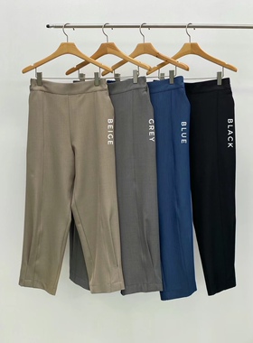 Neutra韩国东大门代购2025春夏新款背松紧腰休闲裤女