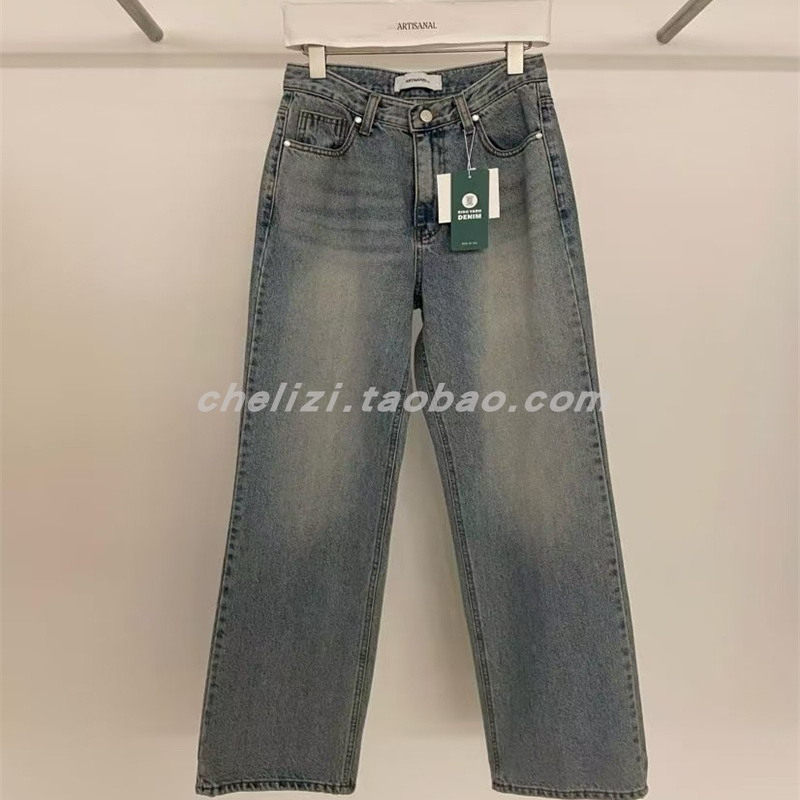 韩国东大门2025秋季新品ARTISANAL/wsrm潮流个性做旧牛仔裤152