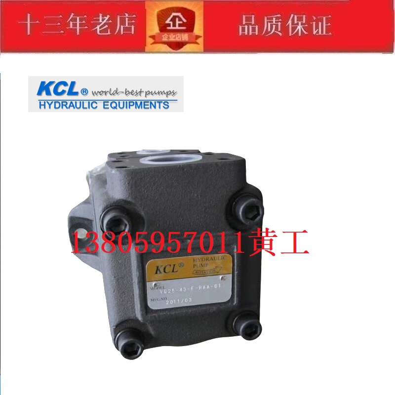 台湾KCL凯嘉油泵叶片泵VQ25-38-F-RLR-01 RLR-02 RLR-03 VQ25-43
