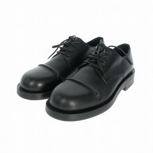 新品 不退换 ANN DEMEULEMEESTER 黑色牛皮真皮德比鞋 皮鞋 24AW