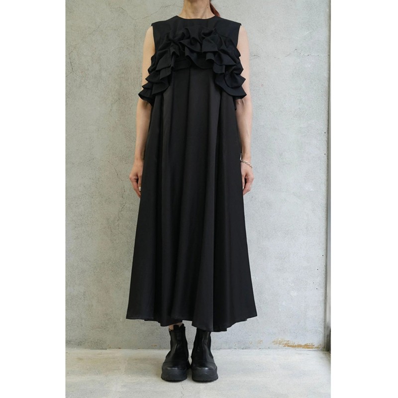 noir kei ninomiya cdg 二宫启 黑色100羊毛 花边装饰连衣裙 25SS,女装/女士精品,连衣裙,淘宝优惠券,粉丝福利购,淘宝优惠卷