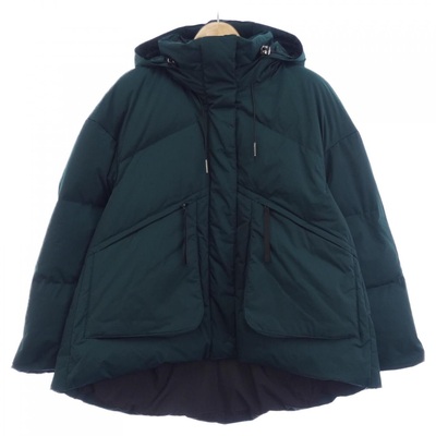 ENFOLD 墨绿色连帽宽松羽绒服外套