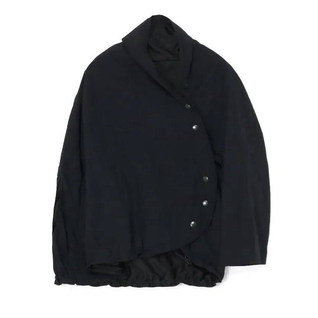 国内现货 新品 山本耀司 ys 黑色斗篷款棉衣外套 24AW