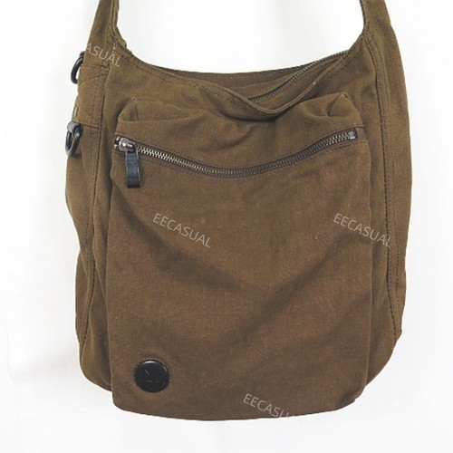 Ys Yohji 山本耀司 Mandarina棕色帆布信使包邮差包