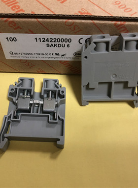 魏德米勒 SAKDU6 1124220000 接线端子 可代替SAK6EN 6平方 直通