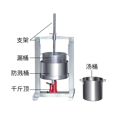 304不锈钢压榨机 葡萄皮渣压榨机家用 液压千斤顶压榨包邮
