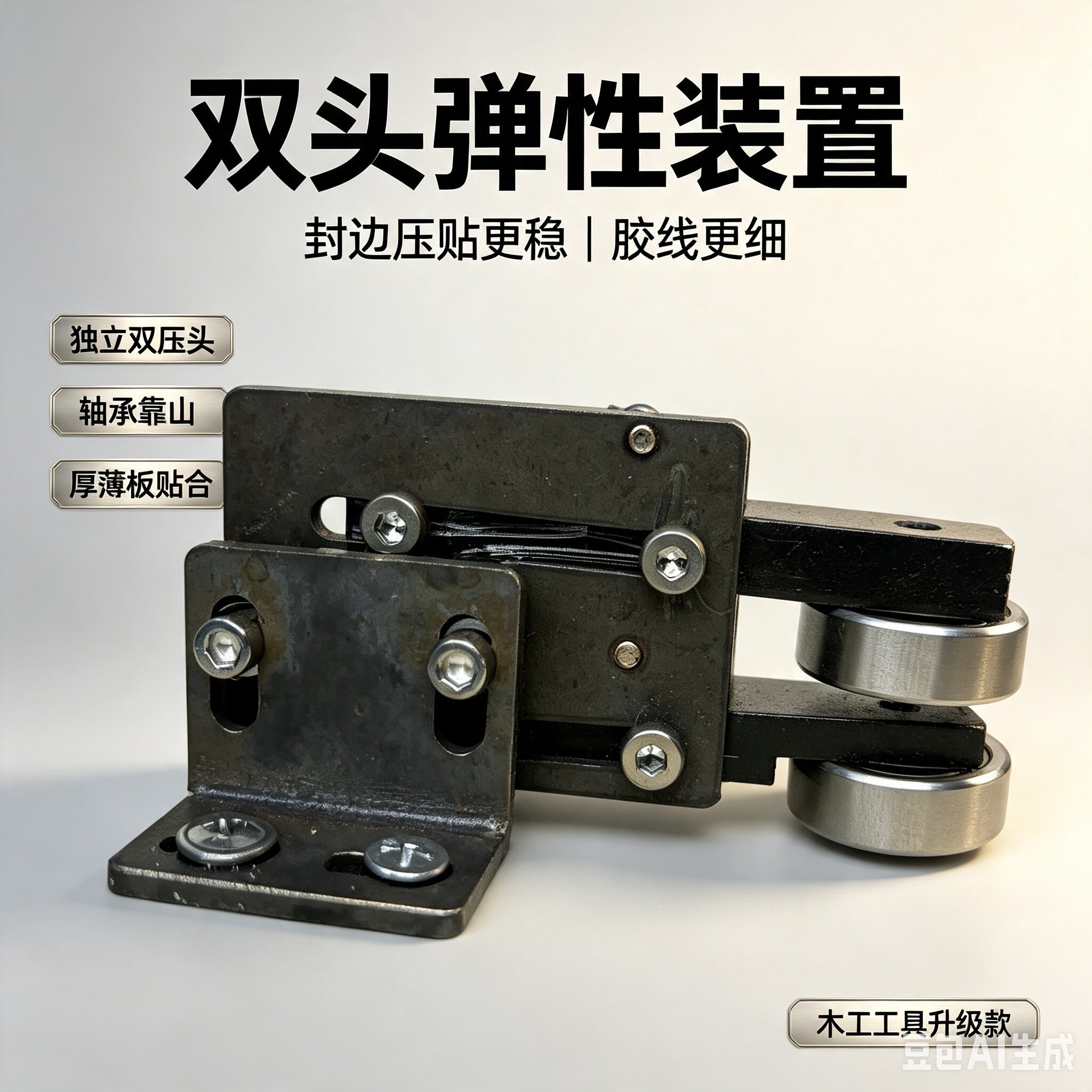 木工封边帮手双头弹性装置斜口封折弯机