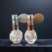 高光粉喷雾瓶玻璃气泡瓶便携气囊小香风闪粉口红多色圆球香水空瓶