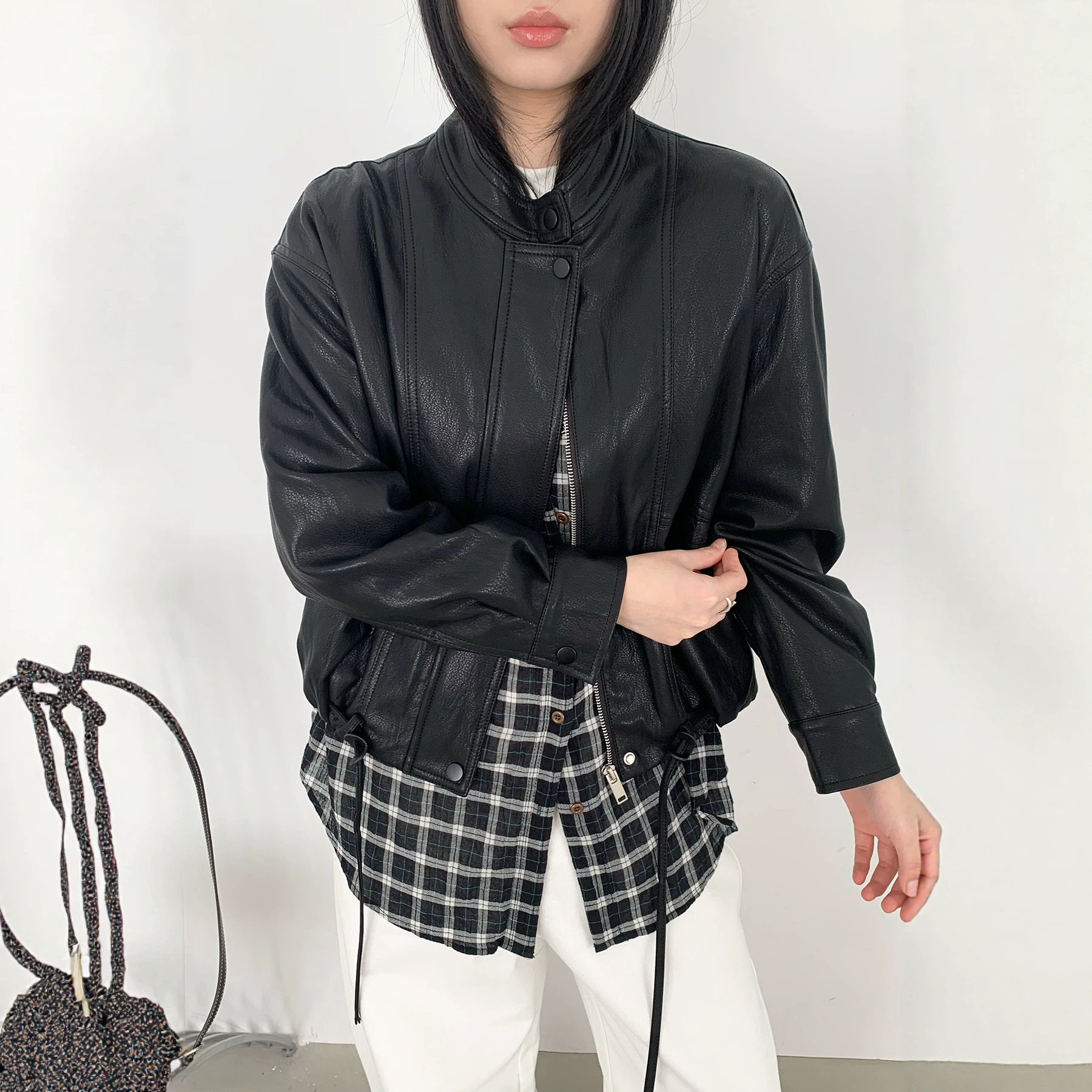 2026秋季新款短款皮衣外套女款高端小资韩版帅气宽松女士pu皮夹克