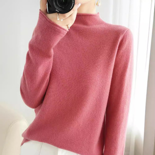 红色毛衣女款2025秋冬新款小个子短款套头韩版修身显瘦针织打底衫