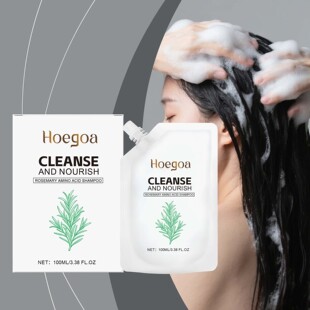 HOEGOA 迷迭香洗发水 清爽温和清洁柔顺亮泽发丝泡沫丰富日常护理