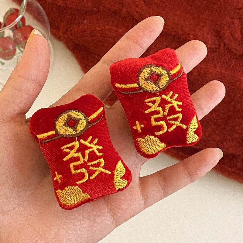 发财红包发夹女侧边少女心头饰