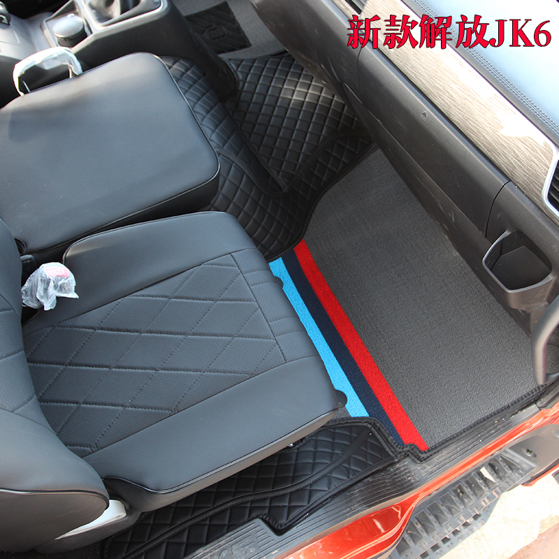 2023款解放货车jk6 j6l j6mj6fj6p专用全包围双层一体式双层脚垫