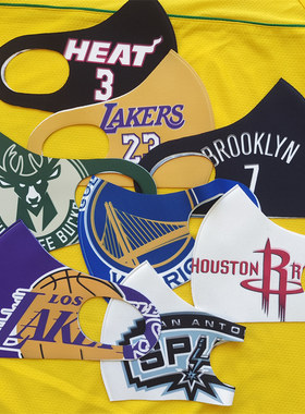 成人 儿童口罩湖人科比库里NBA篮球周边个性口罩可水洗非一次性